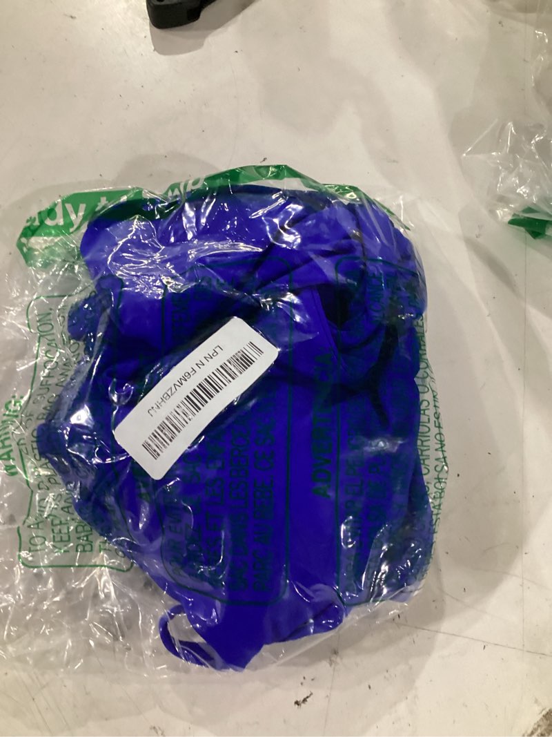 Condition photo showing Good Condition for aqua eve two piece triangle bikini high cut swimsuit cheeky bathing suit | low rise; removanle pads; adjust spaghetti bands to fit torso; medium leg openings for easy movement small royal blue