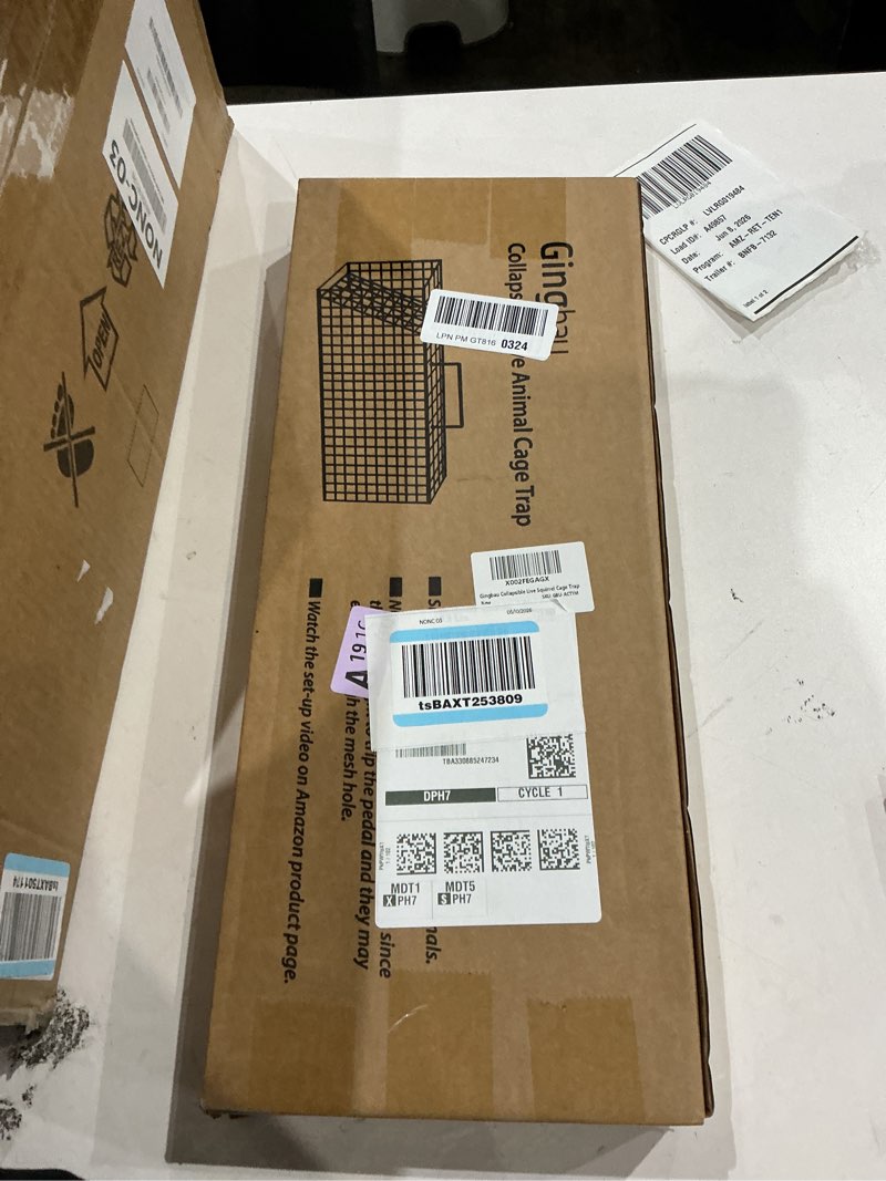 Condition photo showing New/Like New for gingbau squirrel trap foldable heavy duty humane live animal cage trap (not for mouse)