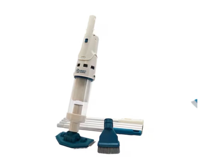 project source 7.5-inches handheld pool vacuum