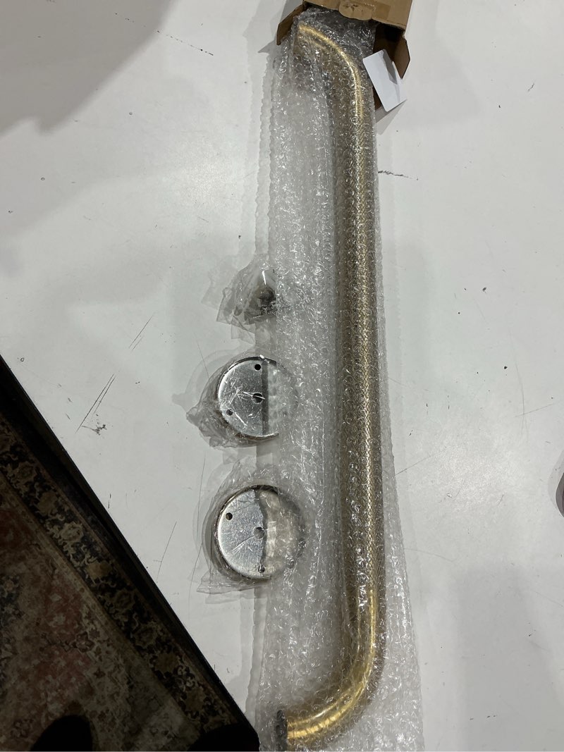 Condition photo showing Good Condition for 24 inch anti slip shower grab gold, munzong bathroom grab bar, knurled bathroom balance bar,safety hand rail support handicap elderly injury senior assist bath handle 24 inch gold