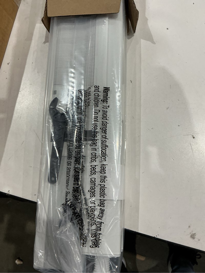 Condition photo showing Good Condition for lazblinds no tools no drill cordless cellular shades, blackout light blocking honeycomb shades for home, thermal insulation blinds for windows, 31" w x 64" h, white blackout-white 31" w x 64" h