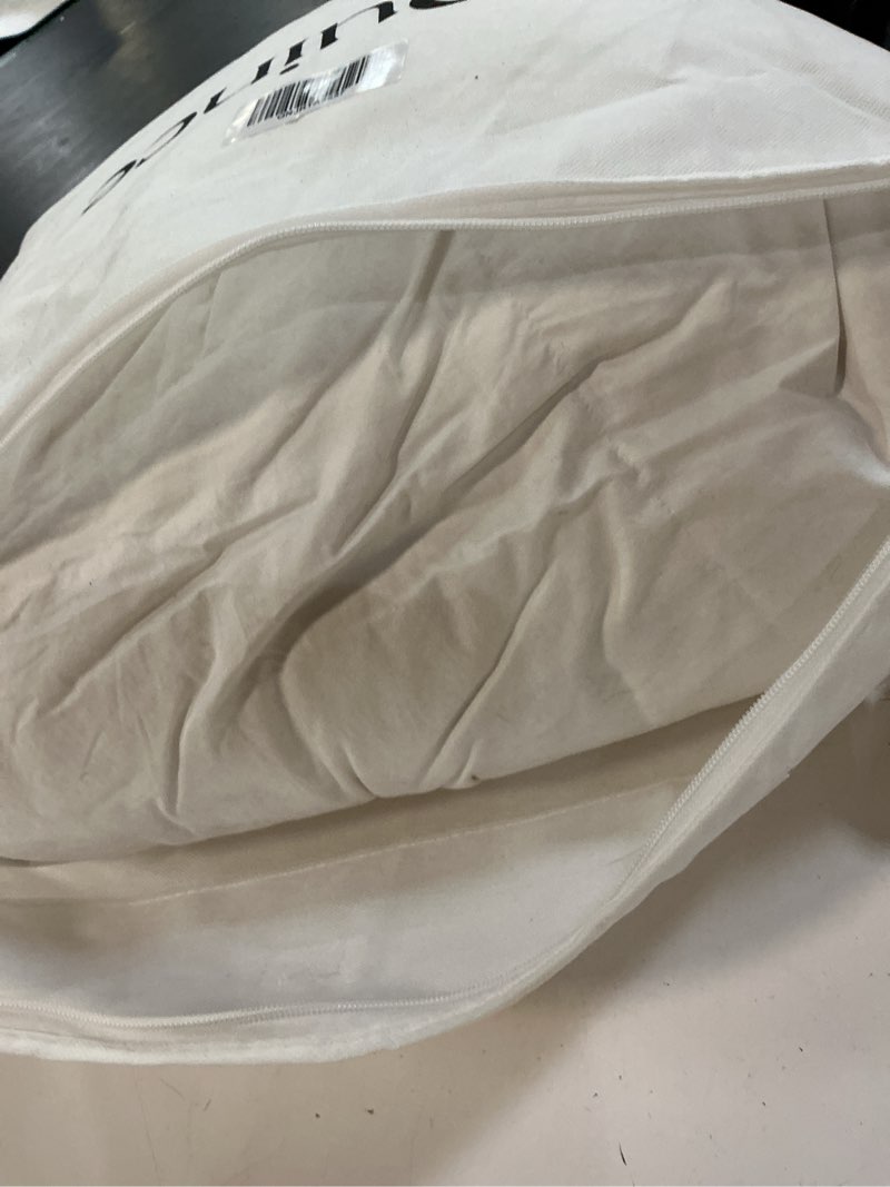 Condition photo showing As Is for premium down duvet insert, king/cal king, down