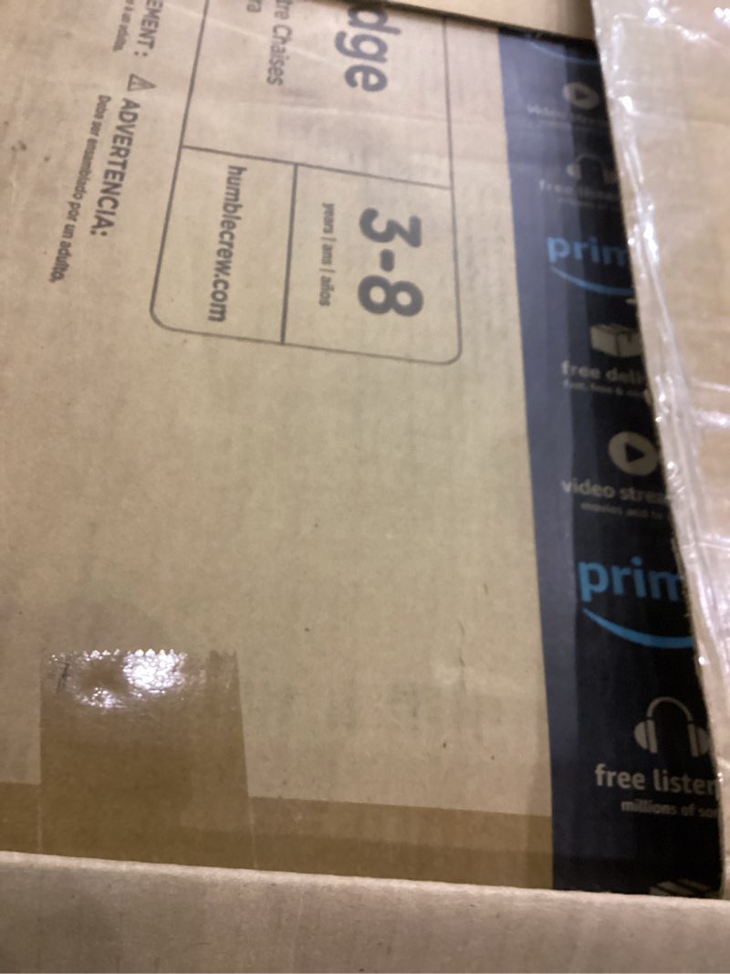 Humble Crew Kids Wood Table, Chairs and Toy Storage Organizer Set (White)