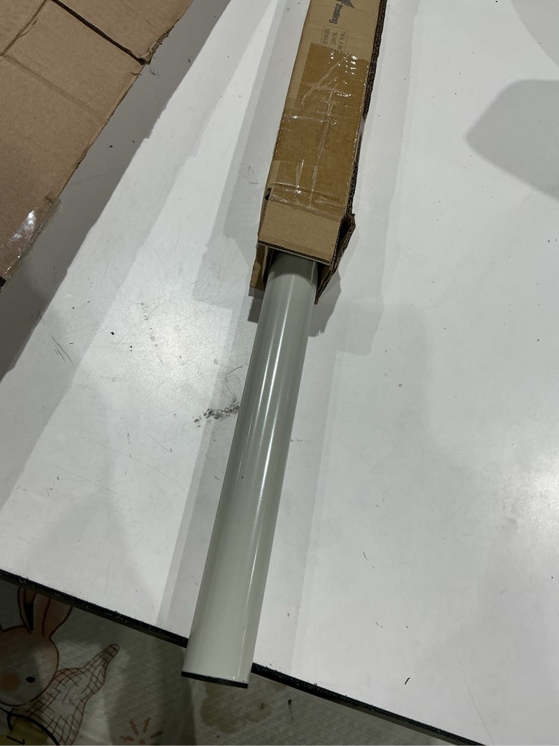 Condition photo showing Good Condition for 1 pack 1.5'' dia umbrella replacement lower pole, heavy steel patio umbrella bottom pole replacement, 1.7 mm thickness, no bullet buckle outdoor white 33.5''