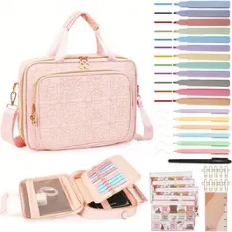 (Similar stock photo) crawing Bible Cover Case for Women, Bible Bag with Compartments, Bible Study Supplies with Shoulder 