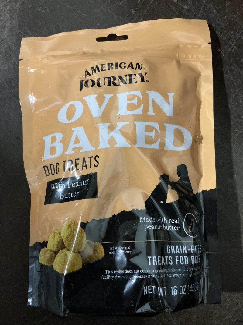 Condition photo showing Good Condition for American Journey Peanut Butter Recipe Grain-Free Oven Baked Crunchy Biscuit Dog Treats