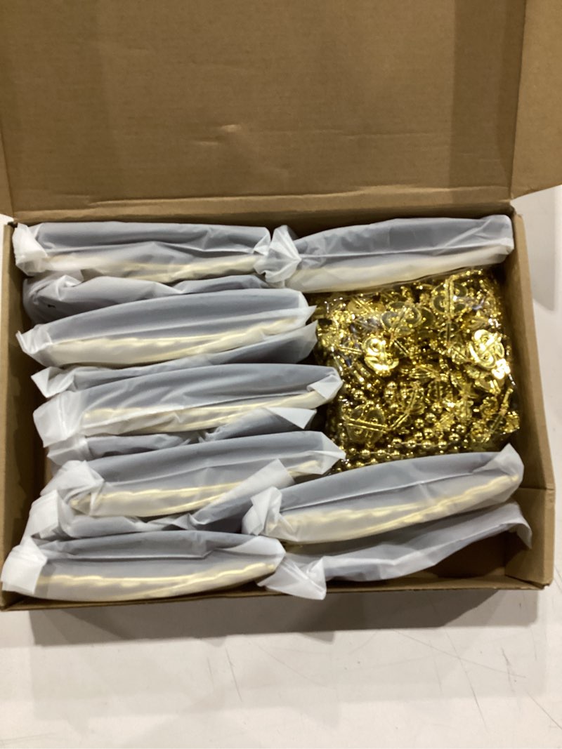 Condition photo showing New/Like New for ecally 24 pcs 80s 90s hip hop costume jewelry rapper sunglasses gold chain for women men gold chain necklace costume accessory dollar