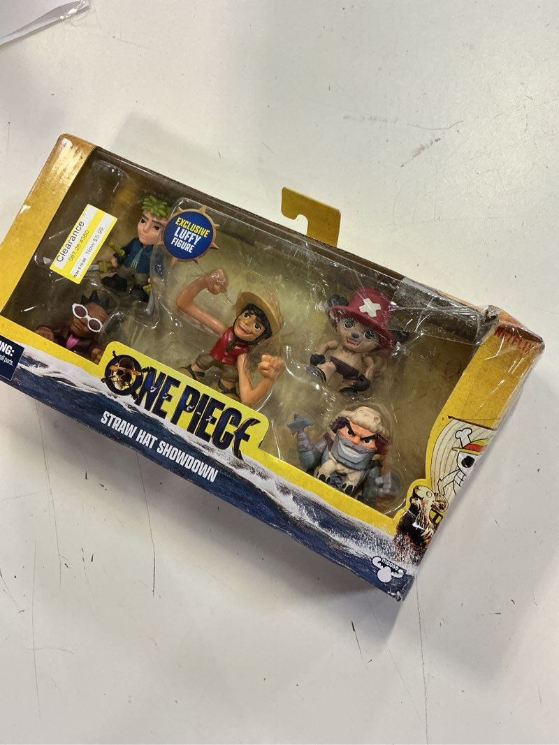 Condition photo showing New/Like New for one piece mini figure 5-pack toy new with tag