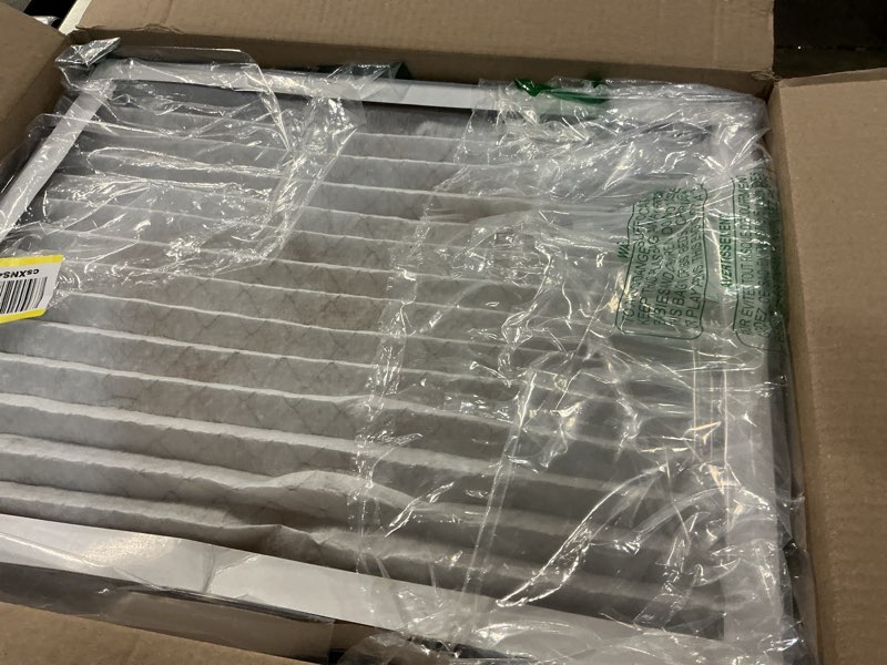 Condition photo showing As Is for aerostar 16x20x1 merv 6 pleated air filter, ac furnace air filter, 6 pack (actual size 15 3/4"x 19 3/4" x 3/4") air filter 16x20x1