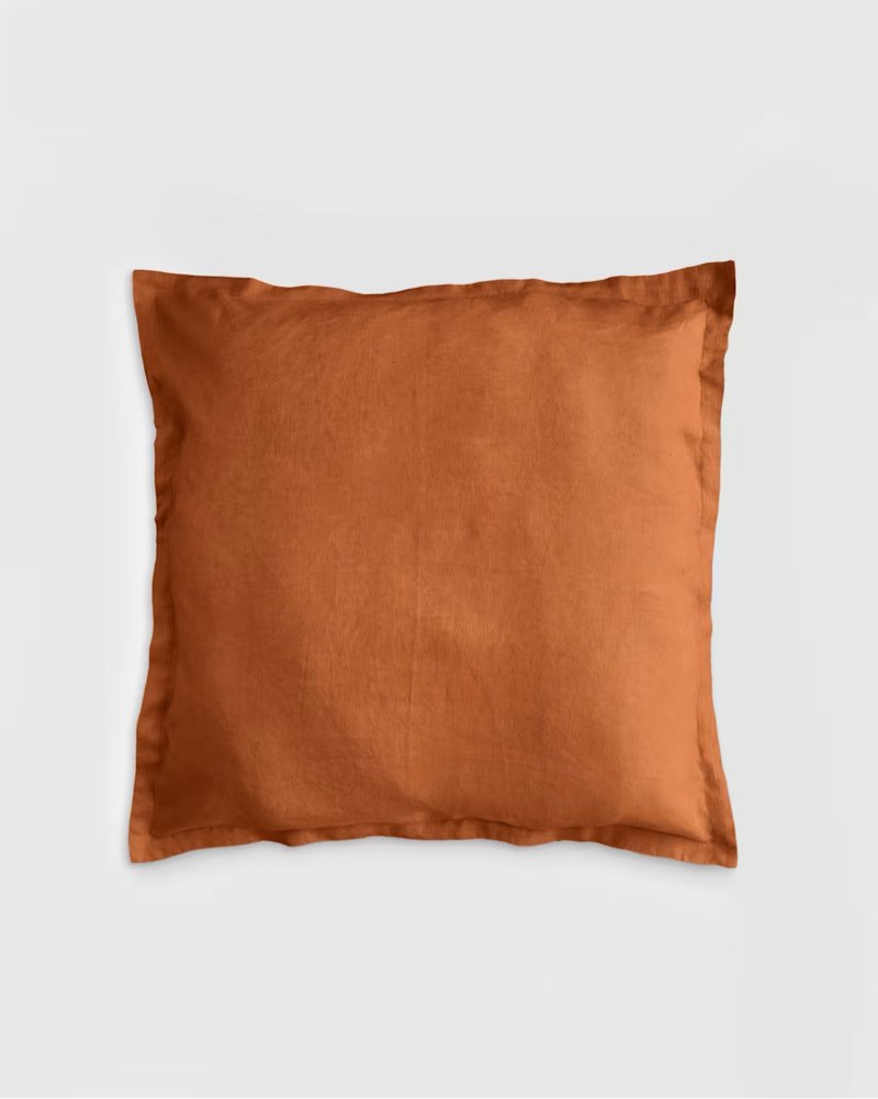 European Linen Euro Sham Terracotta