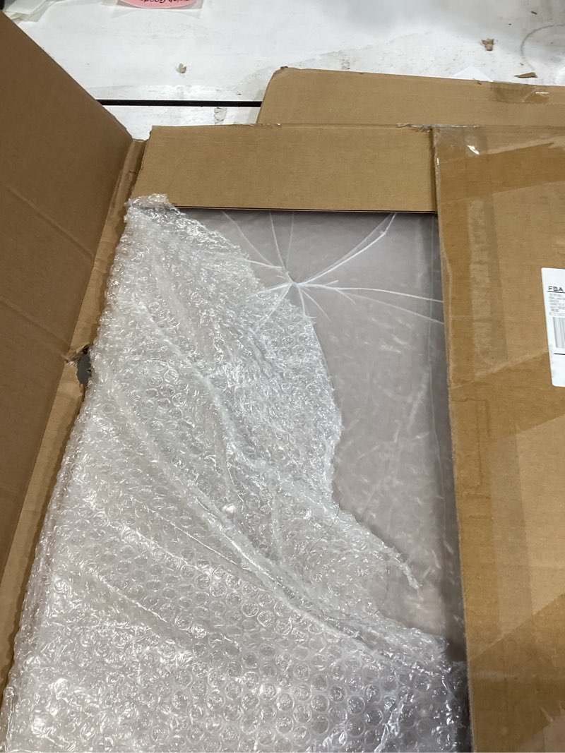 Condition photo showing As Is for calpalmy (2 pack) 1/8" thick clear acrylic sheets - 18" x 24" pre-cut plexiglass sheets for craft projects, signs, display cases, sneeze guard and more - cut with engraver, power saw or hand tools 18"x24", 1/8" thick clear 2