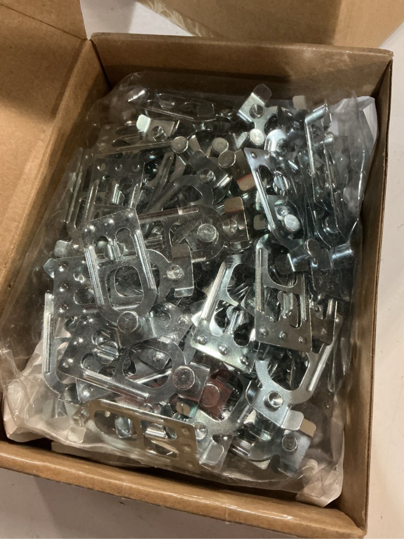 Condition photo showing Good Condition for teardrop pallet rack safety clip - pallet racking beam safety clip cross beam locker for spacerak, steel king, bulldog with tear drop alignment holes (100pcs)
