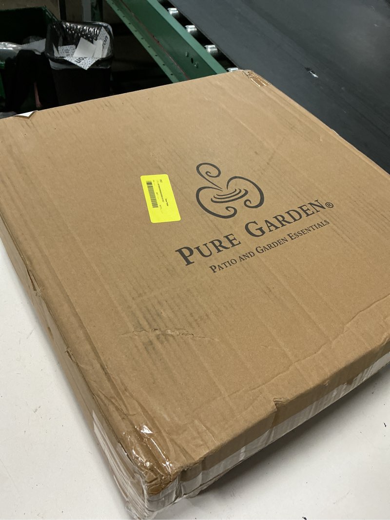Condition photo showing New/Like New for pure garden 15.5 in. l x 15.5 in. w x 16.5 in. h polypropylene garden planter box gray