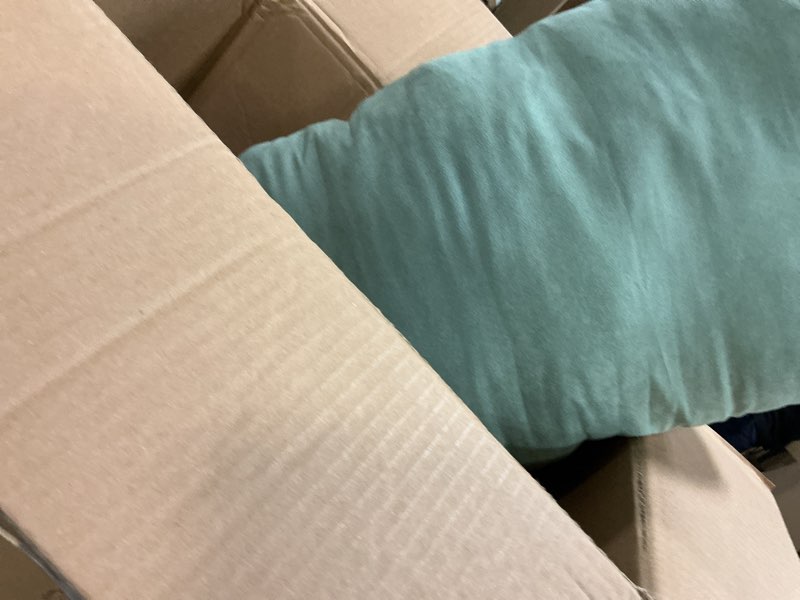 Condition photo showing Good Condition for Gaiam Round Yoga Bolster Pillow, Soft Meditation Cushion for Yoga, Massage and Back Support, Breathable Cotton Fill, Zippered Microfiber Cover, Easy-Carry Handle, Machine Washable