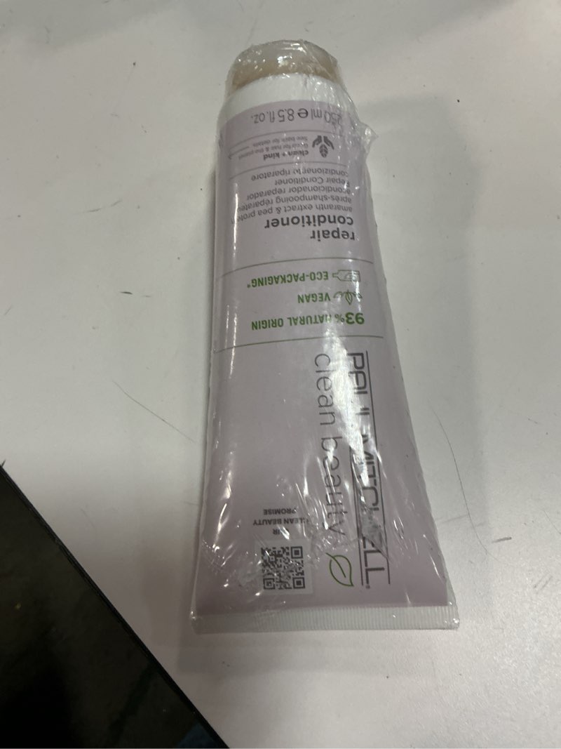 Condition photo showing New/Like New for Paul Mitchell Clean Beauty Repair Conditioner, Strengthens, Balances Moisture, For Damaged, Brittle Hair 8.5 Fl Oz (Pack of 1)