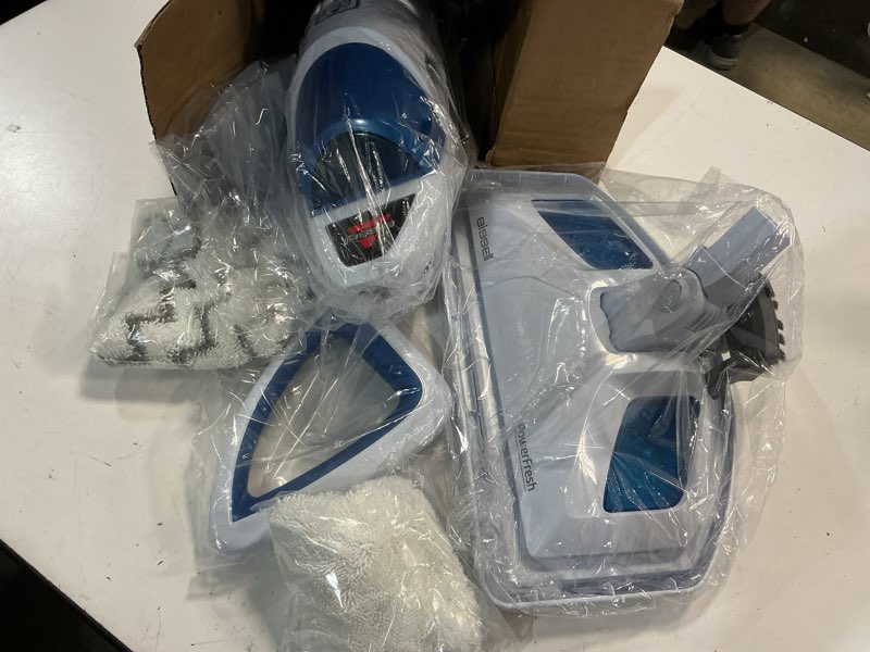 Condition photo showing Good Condition for bissell steam mop 1940a powerfresh floor steam cleaner for hard wood & tile with natural sanitization, easy scrubber, variable steam, 12” cleaning path