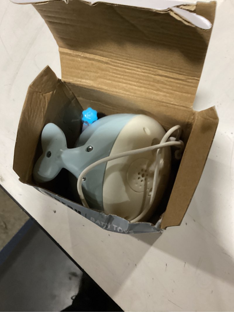 Condition photo showing New/Like New for anggiko baby boy bath toys light up whale pool water toy for toddler babies | baby bath toys for kids ages 3 year old girl gifts birthday whale bathtub toy sprinkler 6-12-18 tub fountain water table toy blue whale