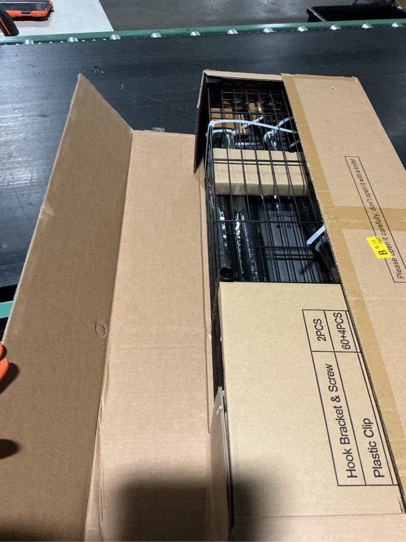Condition photo showing New/Like New for ulif f3 heavy duty clothes rack?with fabric drawers?freestanding clothing racks for hanging clothes?adjustable closet organizer system?portable garment rack 40" w x 15" d x 72" h?max load 700lbs?black black freestanding