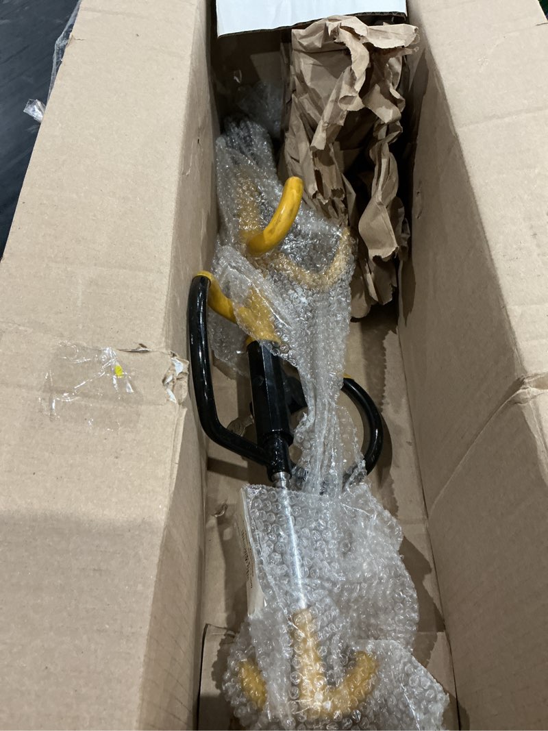 Condition photo showing As Is for winner international the club 3000 twin hooks steering wheel lock, yellow