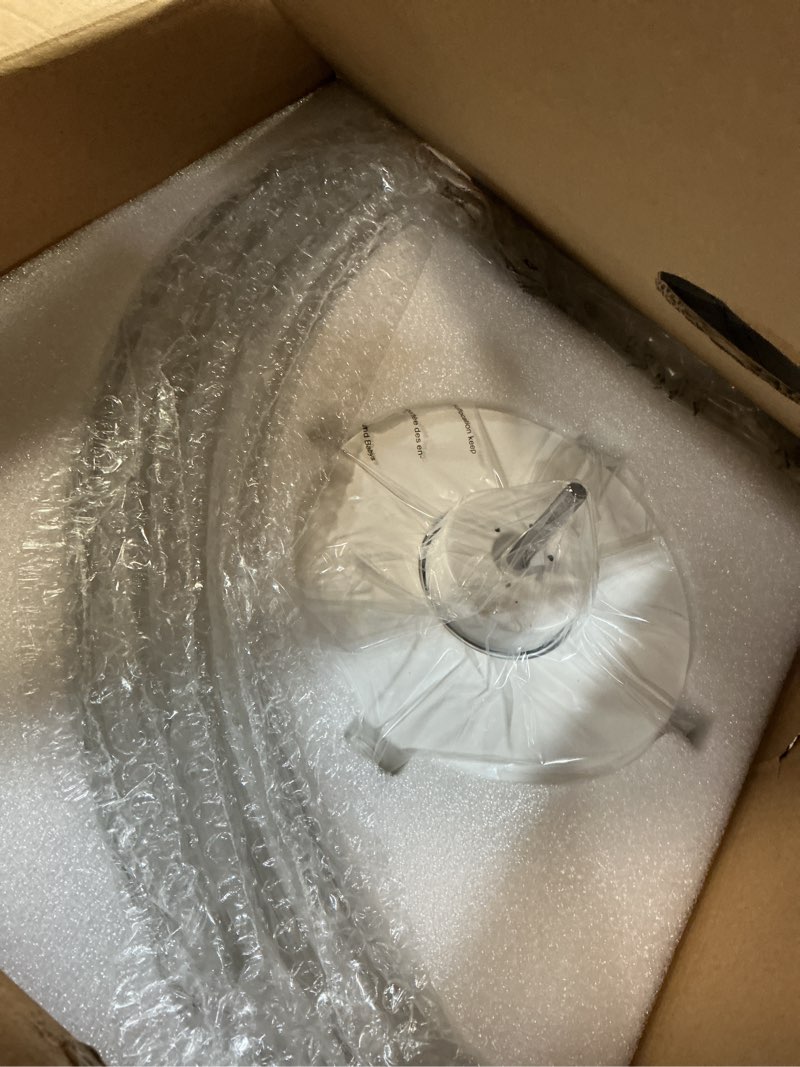 Condition photo showing Good Condition for zmishibo 24 inch flush mount ceiling fan with light, bladeless low profile enclosed fan for bedroom kids room, 6 speeds reversible dc motor, 3cct dimmable smart app control white 24 inch
