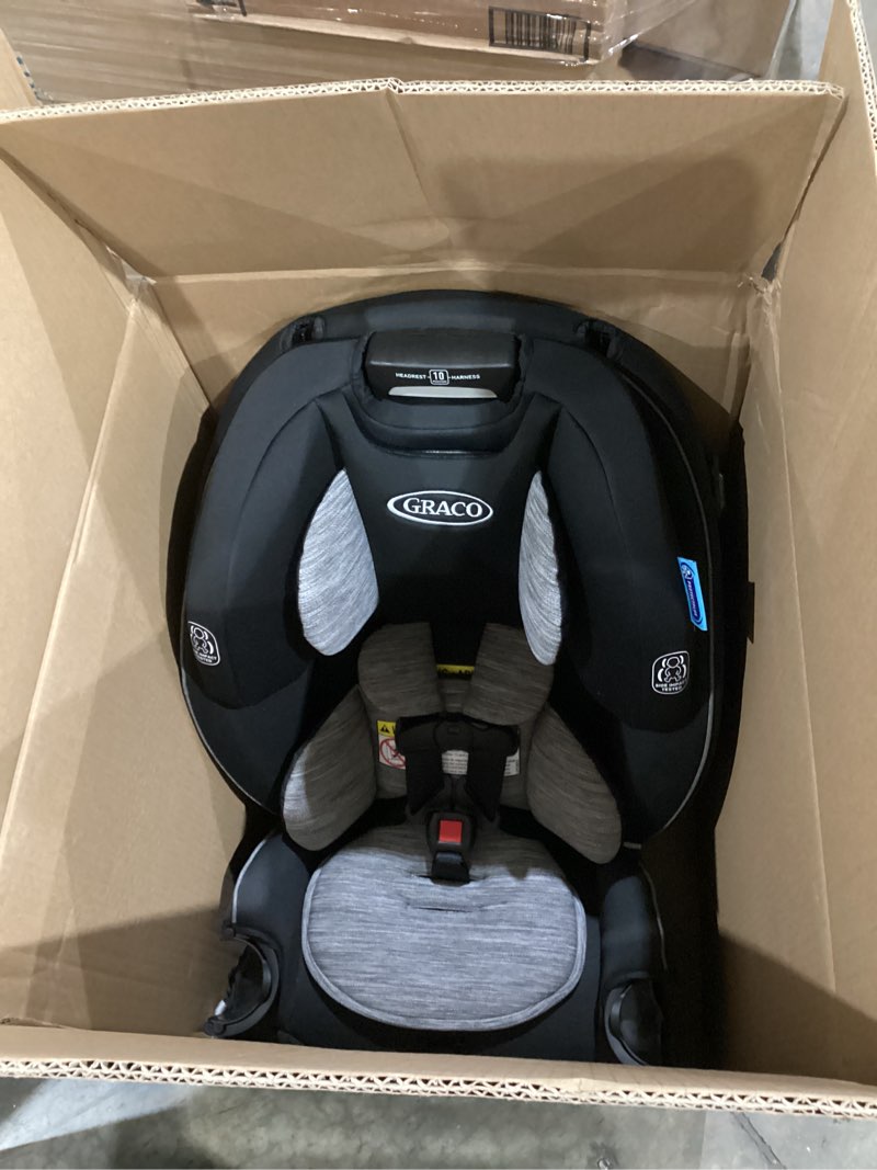 Condition photo showing Good Condition for graco slimfit 3-in-1 convertible car seat, ultra-space-saving design, jarret, suitable for rear and forward-facing, highback booster seat with 10-position headrest