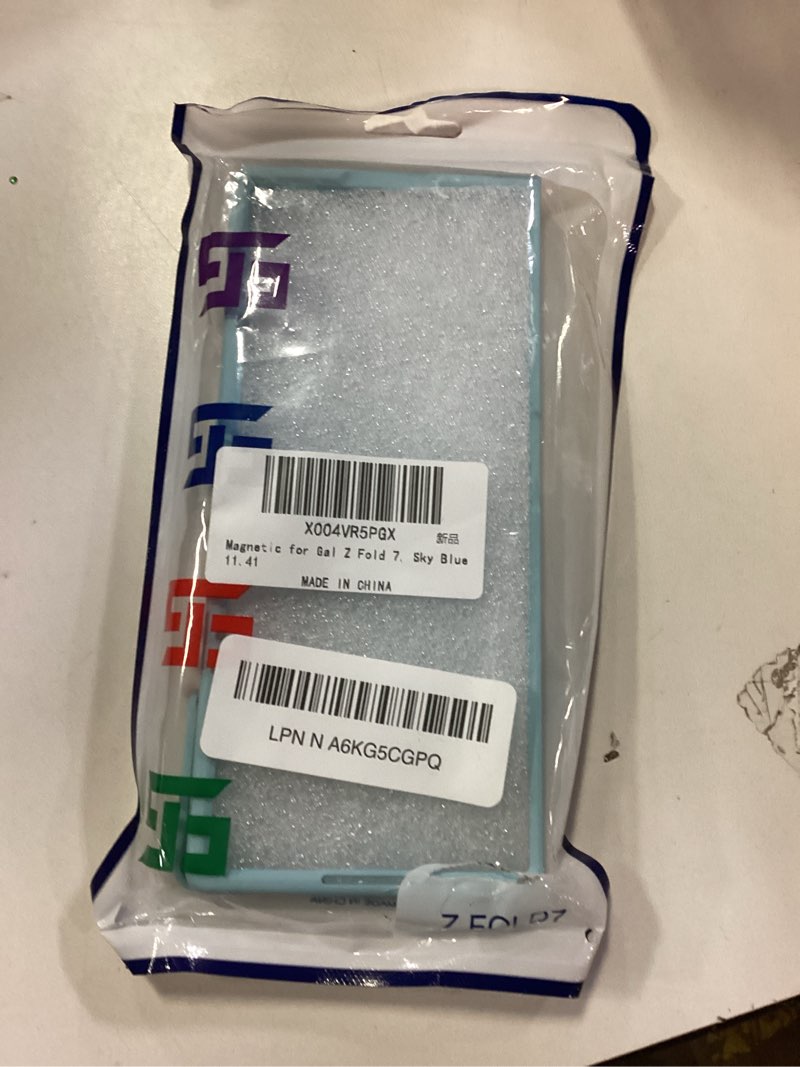 Condition photo showing New/Like New for Magnetic for Galaxy Z Fold 7 Case, Matte PC Case for Women Men Girls Boys Drop Protection Cute Durable Cover for Galaxy Z Fold 7, Sky Blue 11.41