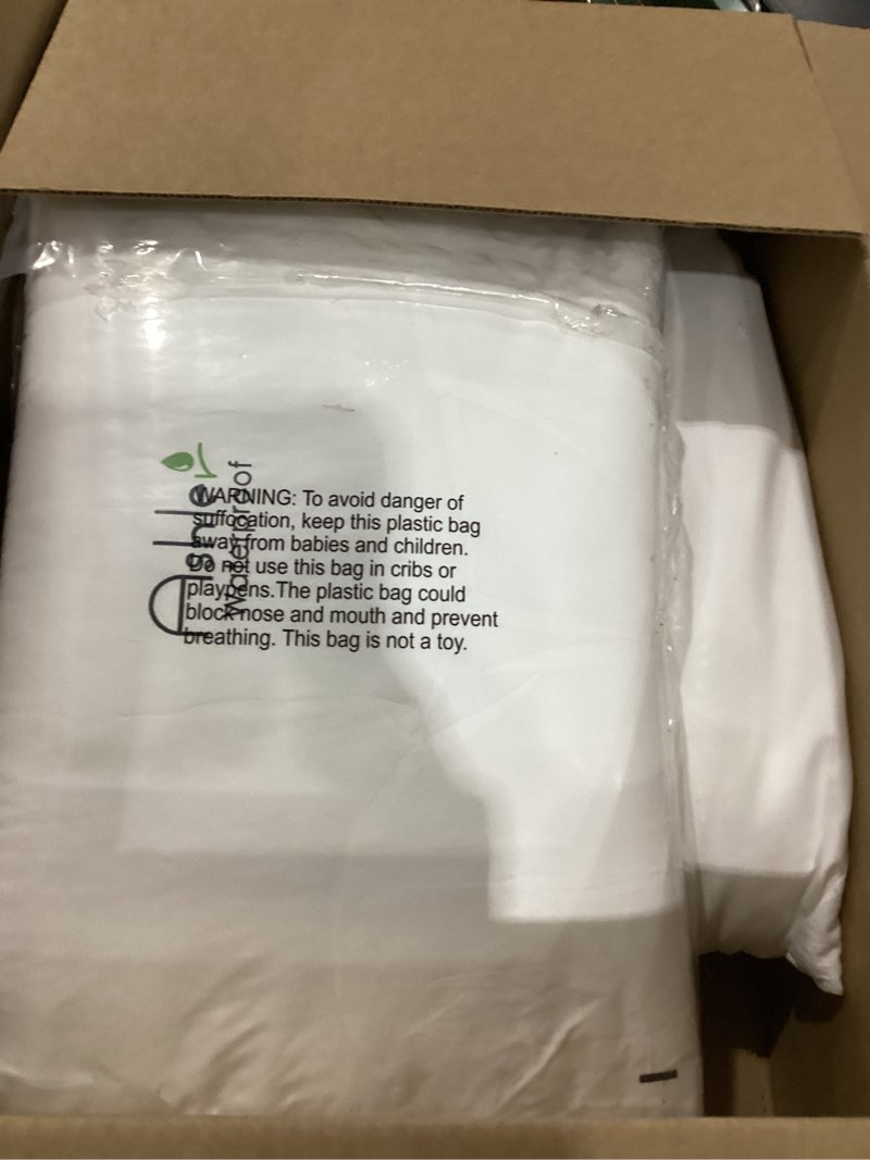 Condition photo showing As Is for pack of 2 20x20 outdoor pillow inserts, water resistant throw pillow inserts, cushion inner pads for patio, furniture, sofa, bed, living room, garden decorative waterproof pillow inserts white ?2 pack? 20x20 inch