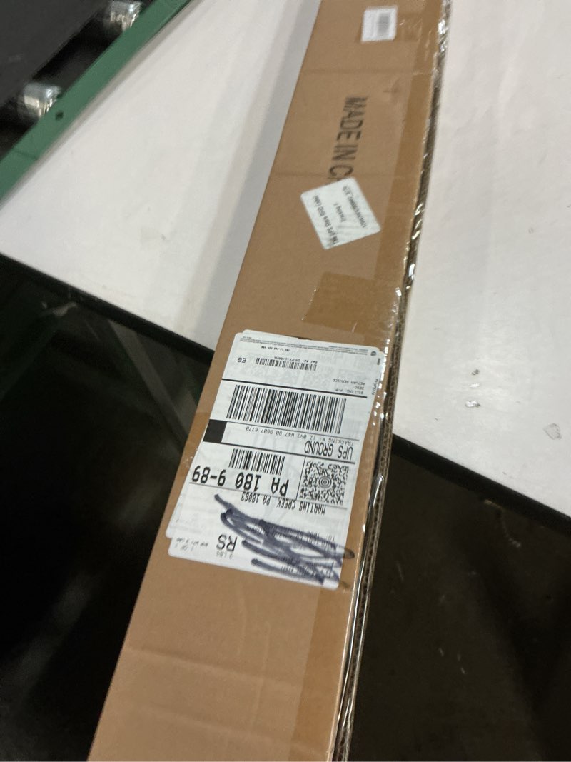 Condition photo showing New/Like New for Matte White Disc Curtain Rods, 48-84 Inches Window Curtain Rod,Adjustable Room Darkening Drapery Rod with Aluminum Finials and Brackets,Wrap Around Design 48-84" Matte White