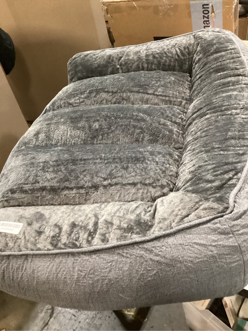 Condition photo showing Good Condition for Orthopedic Dog Bed for Large Dogs - Waterproof Memory Foam Dog Couch Bed with Sides, Pet Beds with Washable Cover & Non-Slip Bottom, Grey, 38x28 Inch Grey 38"L x 28"W x 9"H