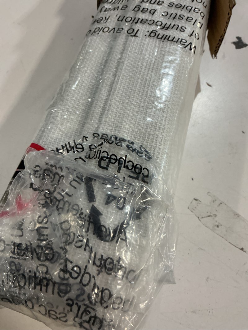 Condition photo showing Good Condition for eclipse drew roman shades for windows, cordless 100% blackout shades, 23 in wide x 64 in long, noise reducing, energy efficient and textured solid window shades for living room, bedroom, white 23"w x 64"h manual white