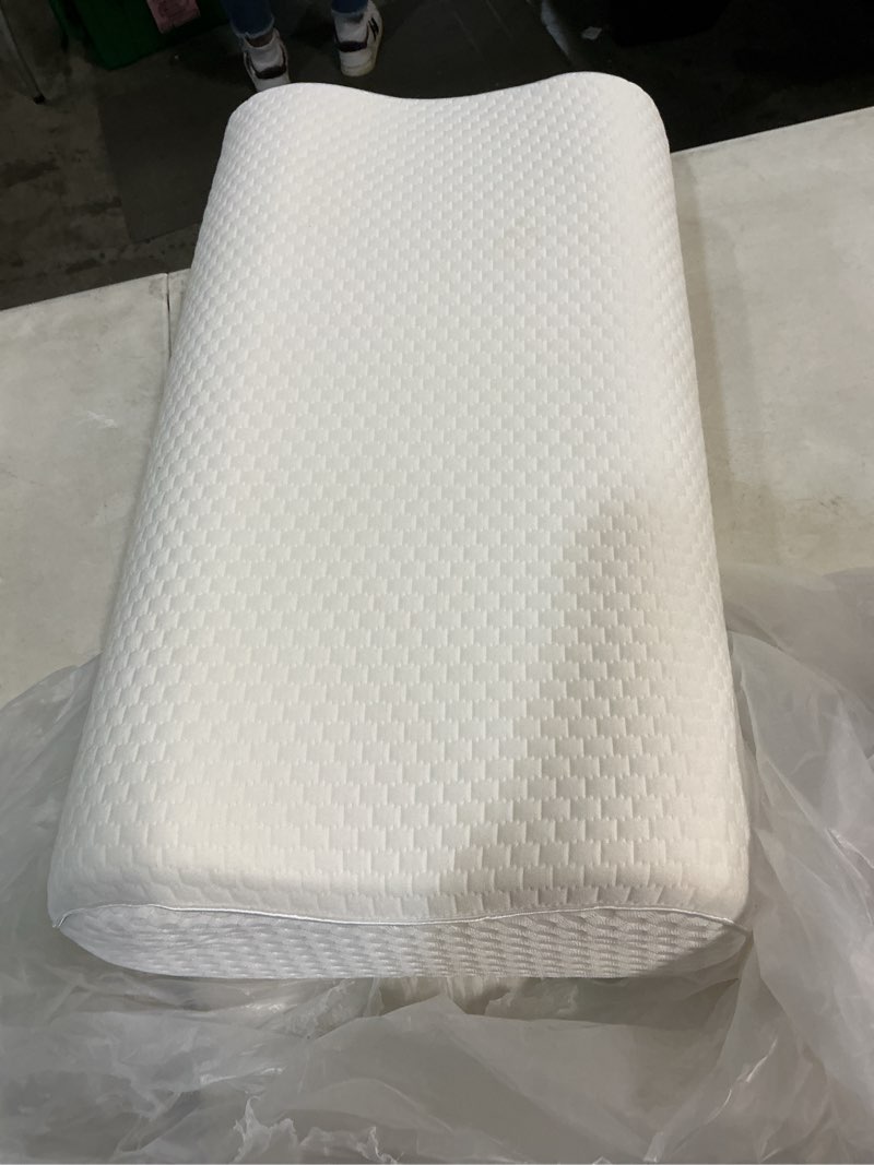 Condition photo showing Good Condition for uttu cervical pillow for neck pain relief, memory foam neck pillow for sleeping, adjustable orthopedic sandwich pillow, contour cooling for side back stomach sleeper, queen(23.6"×13.8"×5.2"/4.5") queen size