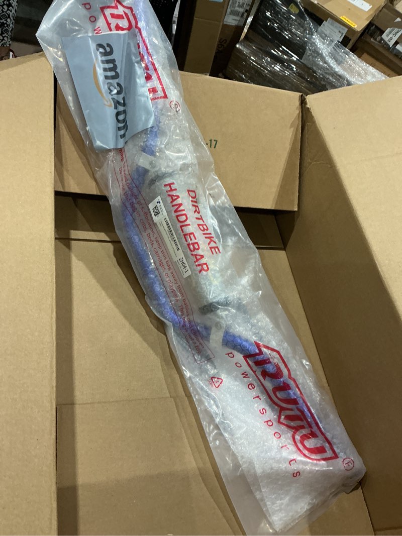 Condition photo showing As Is for handle bar with foam pad 7/8" 22mm handlebar compatible with crf yzf kxf klx rmz drz pit dirt bike motocross atv quad blue blue with foam pad