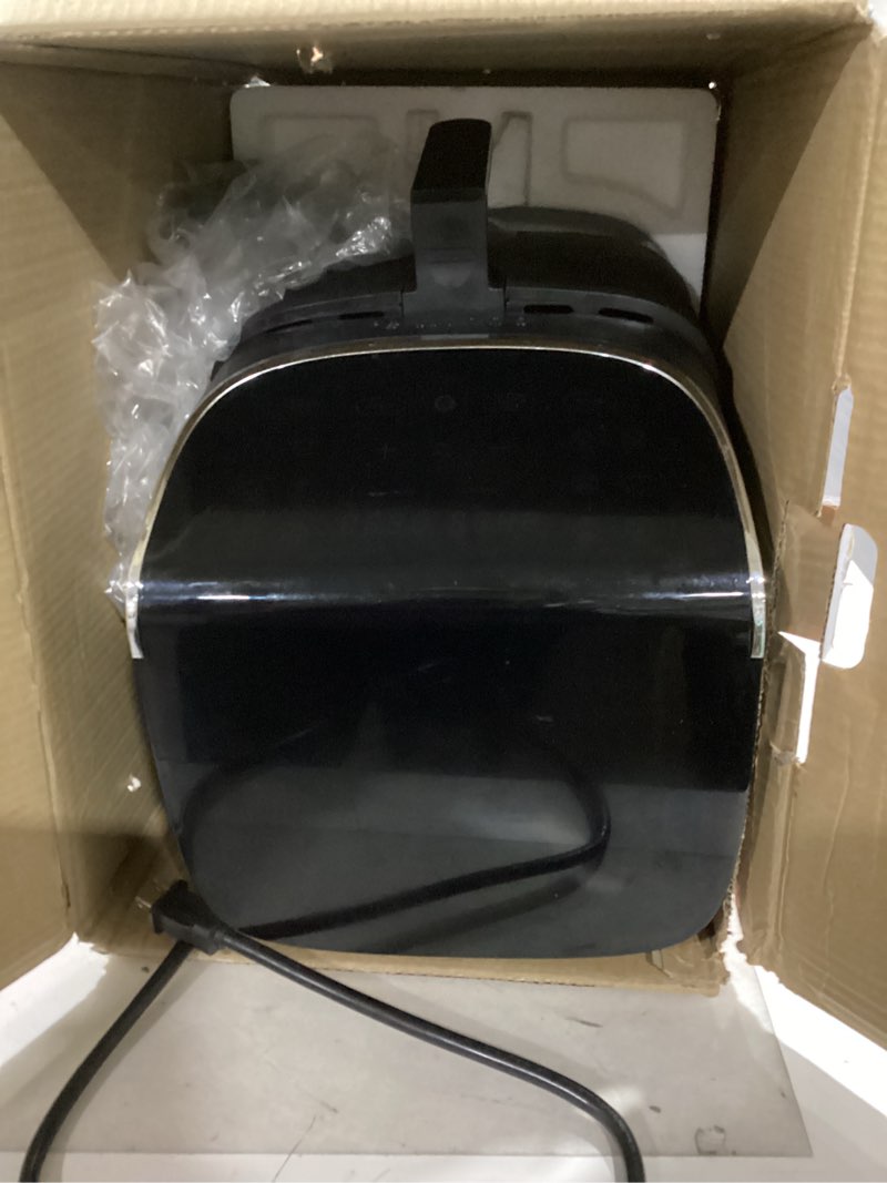 Condition photo showing Good Condition for Gourmia Air Fryer - 7 Qt Large Capacity, FryForce 360º, Digital Display with 12 Presets, Roast, Bake, Broil, Dehydrate, Dishwasher Safe Accessories, Black 7 Quart Black