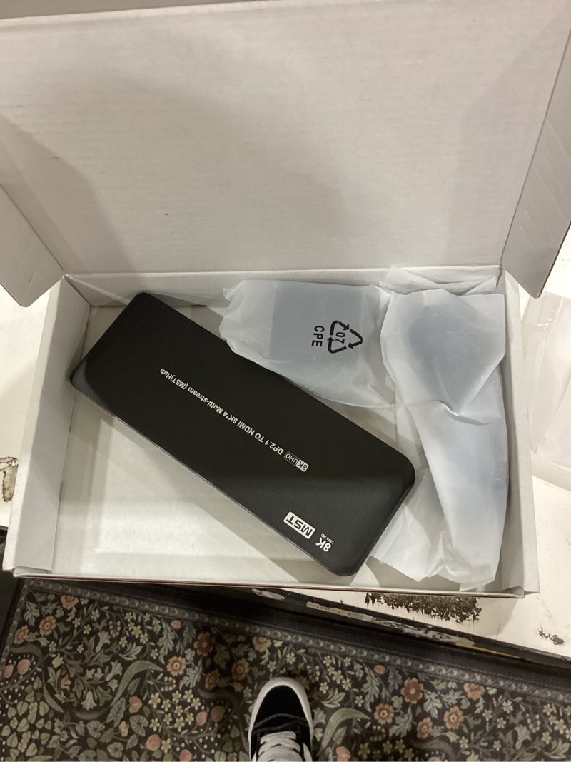 Condition photo showing Good Condition for DisplayPort to HDMI Splitter for 4 Monitors, 8K@60Hz HDMI Splitter Extended Display 1 DP in 4 HDMI Out DisplayPort MST Hub for Multiple Monitor, Compatible with Computer, Graphic Card, PC DP to 4 HDMI Adapter
