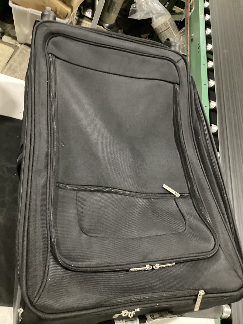 Condition photo showing As Is for protege arendale large 28 in softside expandable rolling spinner luggage, black