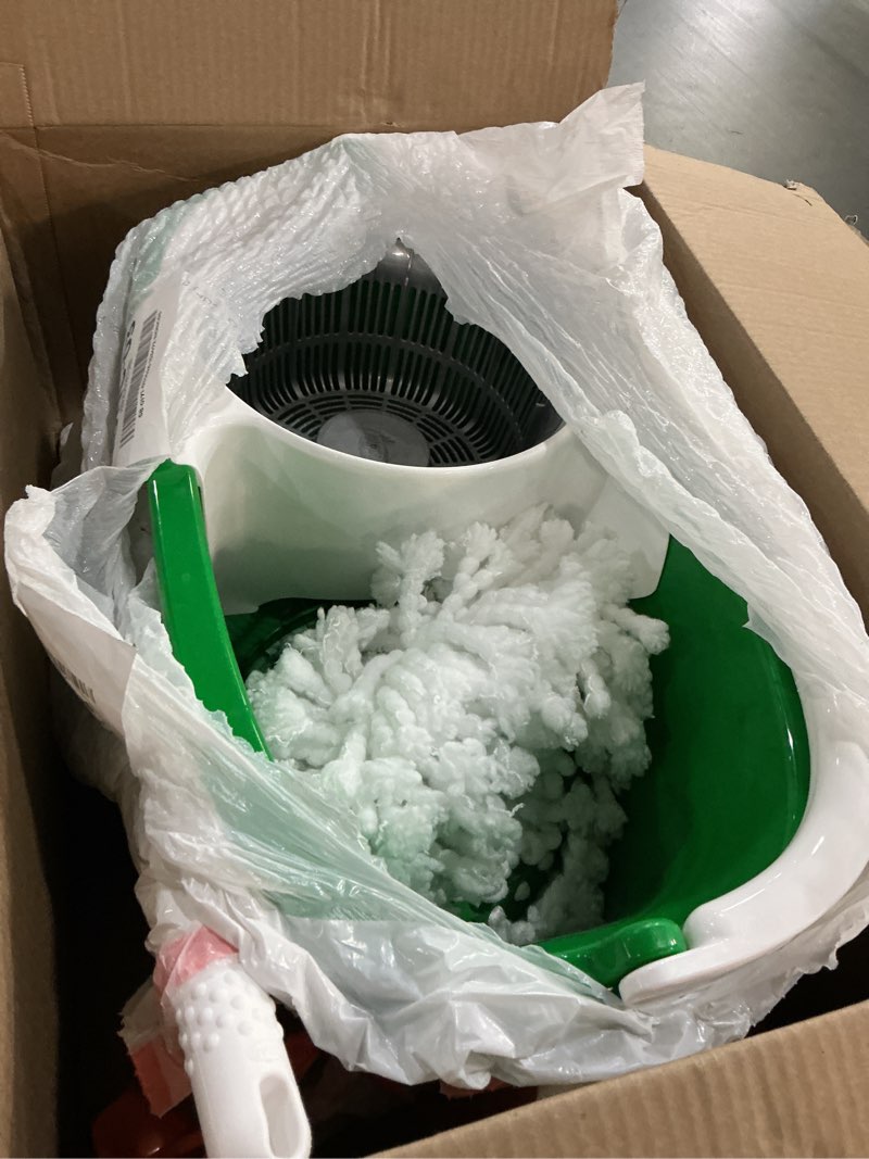 Condition photo showing Good Condition for libman tornado spin mop system | mop and bucket with wringer set | mops for floor cleaning | 1 mop head included