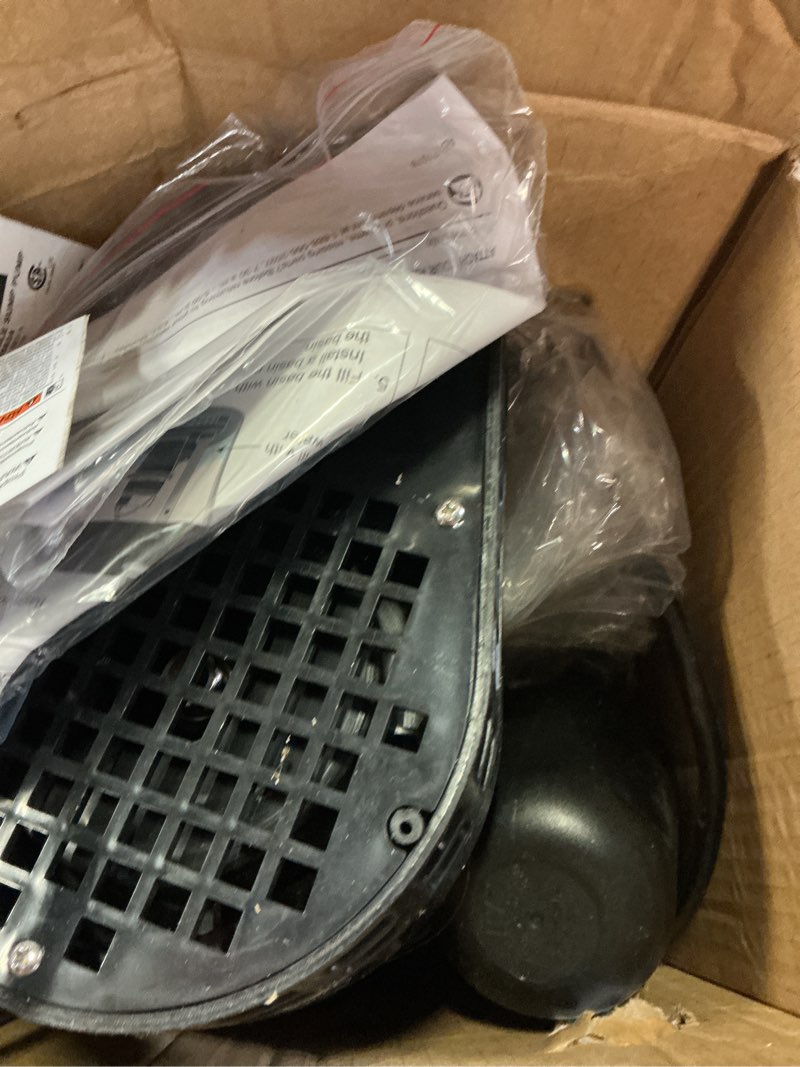 Condition photo showing As Is for utilitech 1/2-hp 55-gpm aluminum submersible sump pump