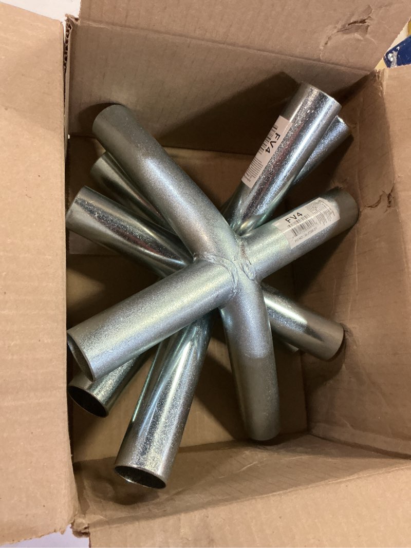 Condition photo showing Good Condition for ust canopy fittings coupling connectors set 4 way 1-3/8" pack of 3