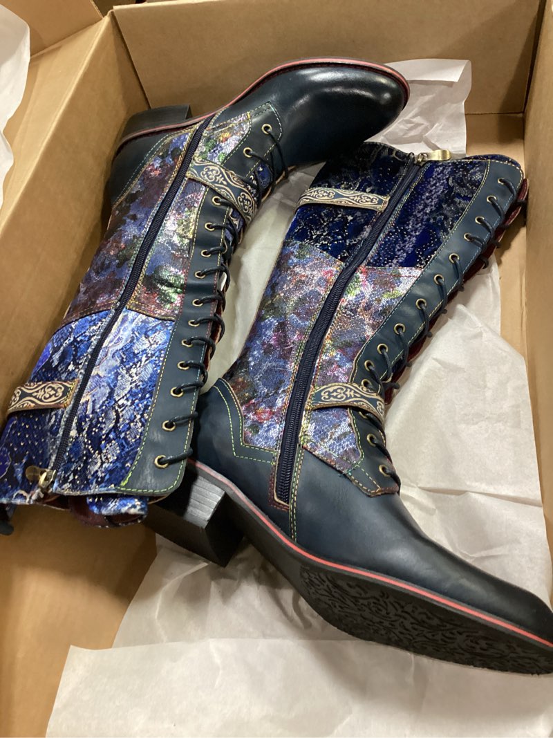 Condition photo showing New/Like New for l'artiste vaneyck tall western boot 40
