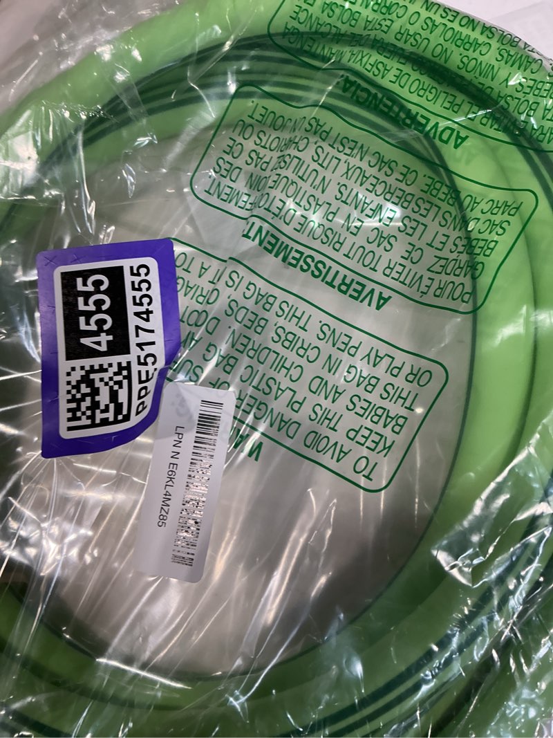 Condition photo showing New/Like New for atlantic female to female heavy duty garden hose 12 ft x 5/8 inch green color, short connection leader hose. 12 ft-green(double-female)