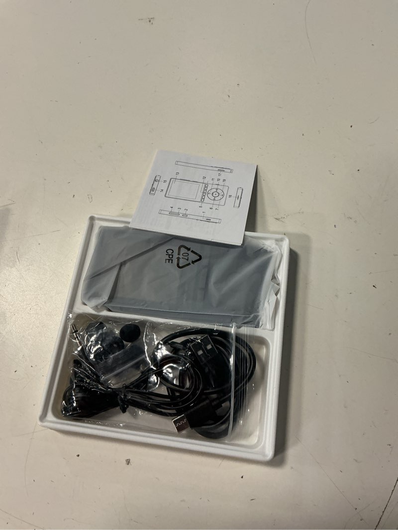 Condition photo showing Good Condition for 64gb mp3 player with bluetooth 5.3, music player with hifi sound for sports runners, 2.4" screen mp3 player built in hd speaker voice recorder fm radio e-book, expanded up to 128gb, earphone included black