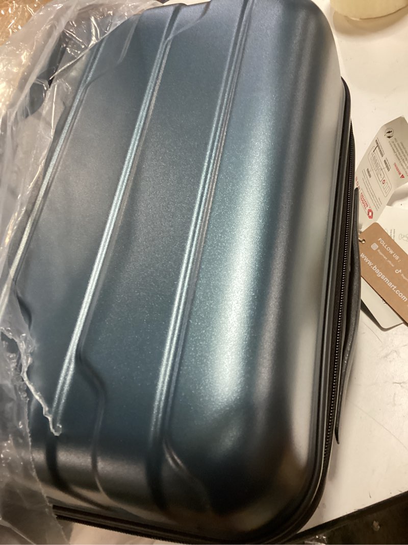Condition photo showing Good Condition for BAGSMART Carry On Luggage 22x14x9 Airline Approved with TSA Lock,20 Inch Lightweight Luggage with Spinner Wheels,100% PC Hard Shell Carry On Suitcases for Men Women,Royal Blue Royalblue