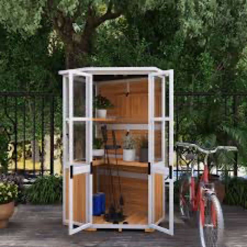 3 Ft. W X 5.25 Ft. H Solid Wood Outdoor Tool Storage Shed