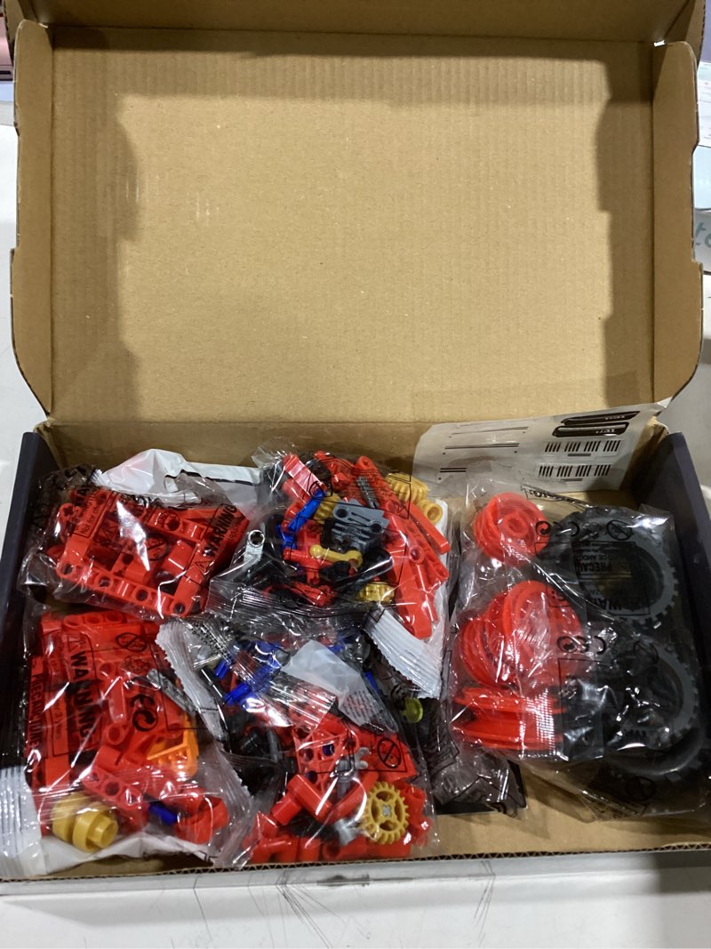 Condition photo showing New/Like New for Classic 1/12 Red Tractor Building Blocks Set,Farm Tractor Building Kit Toy for Kids Ages 6+,STEM Educational Construction Kit for Kids 302 PCS with Shifting & Steering & Flip Hood Structure
