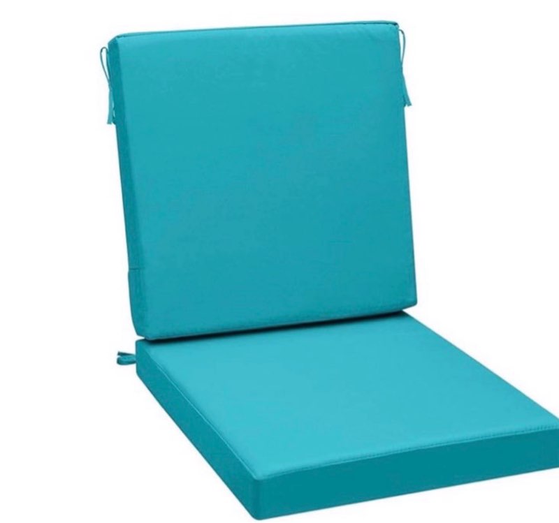 AAAAAcessories Outdoor Seat Cushions for Chairs, Waterproof, Fade-Resistant Patio Furniture Replacement Cushions, 20\" x 20\" x 3\" + 20\" x 20\" x 3\", Beige 20x20-20'' Mid Back-1 Count