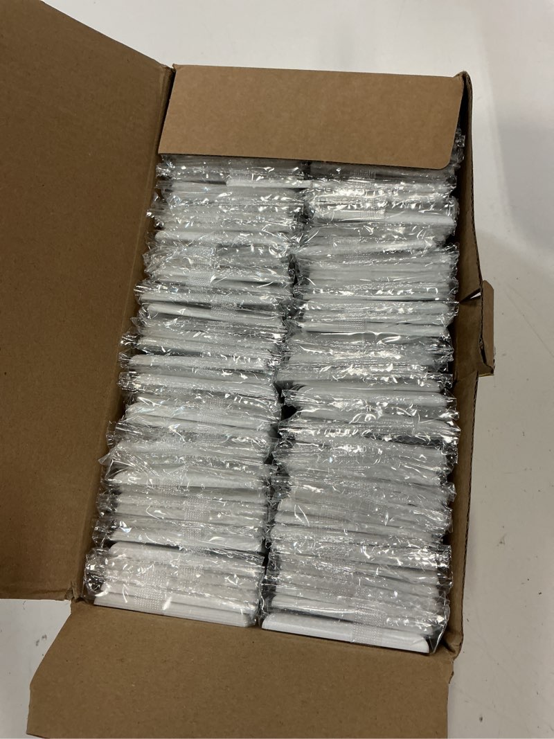 Condition photo showing Good Condition for cml 100 pack decorator wall plates, matte white electrical outlet receptacle covers, 1-gang switch plates, standard size 2.76” x 4.5”, ul listed, contractor bulk pack decorator - 100pk matte white