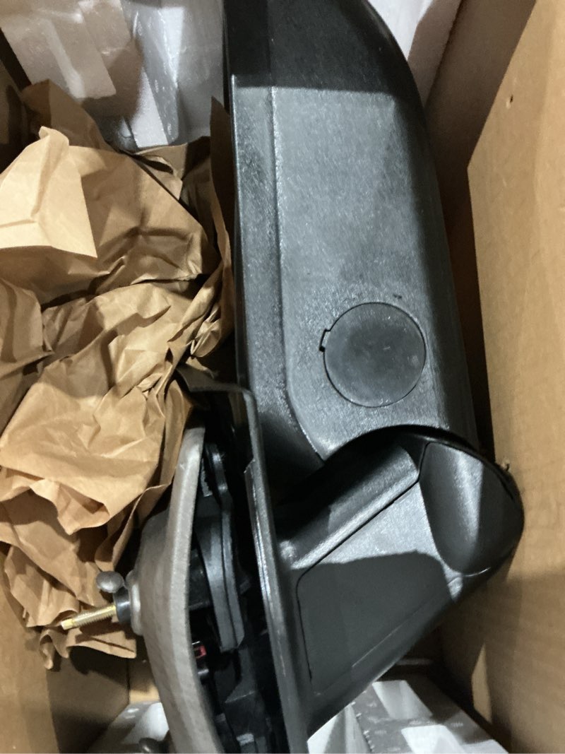 Condition photo showing As Is for autosaver88 tow mirrors compatible with 2007-2014 chevy silverado gmc sierra, power heated driver and passenger side replacement towing mirror set with turn signal and dual glass for 07-13 silverado/sierra arrow signal light