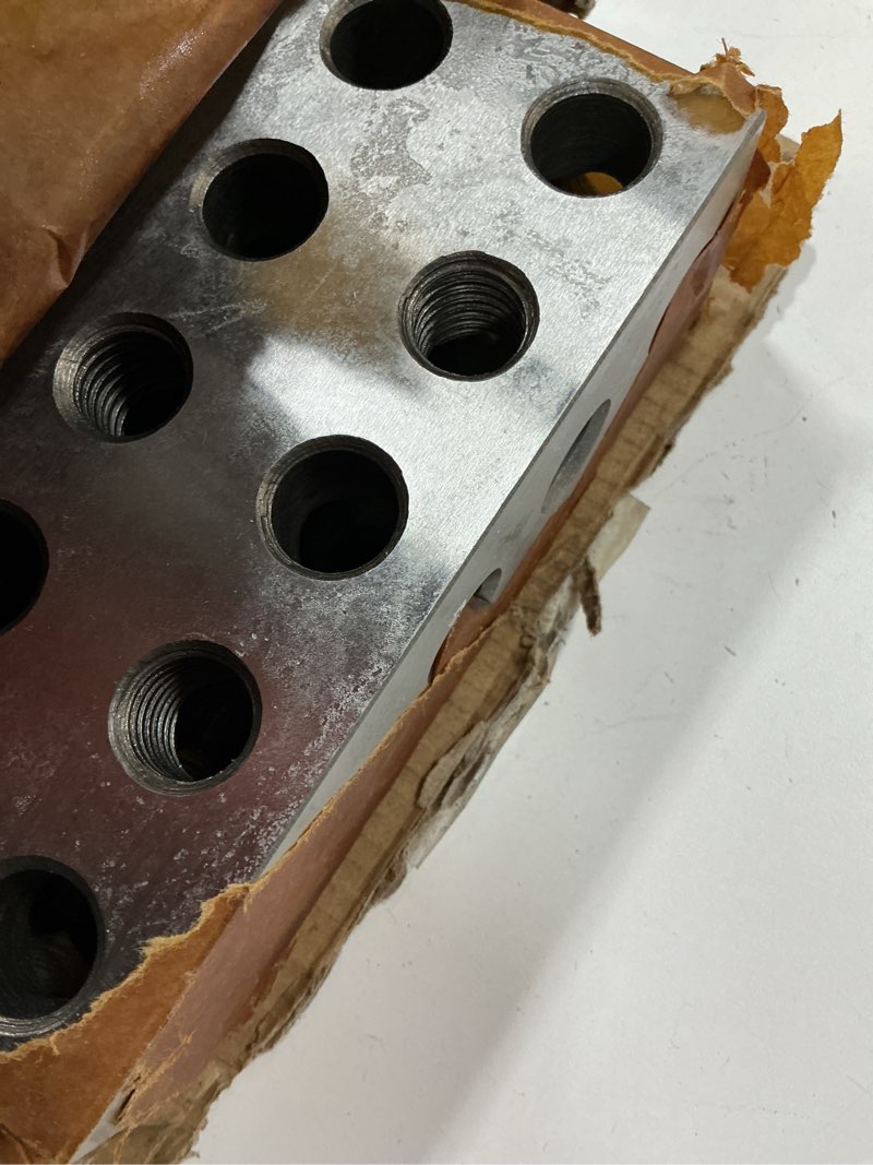 Condition photo showing Good Condition for ultra precision 2 x 4 x 6 inch blocks 23 holes accuracy 0.0002 inch suitable for milling machines for setup, layout and inspection jobs 1 pairs 2 x 4 x 6 inch 1 pairs