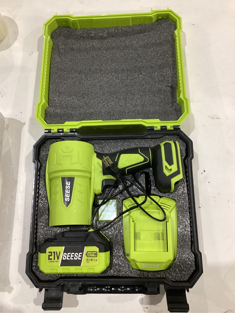 Condition photo showing Good Condition for turbo jet leaf blower: cordless leaf blower for yard leaves, driveway sand & car drying - 1000,000 rpm high speed with ergonomic handle for easy operation