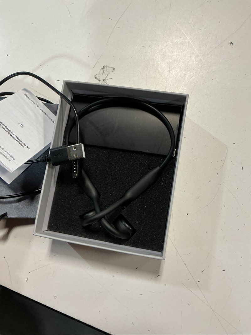 Condition photo showing Good Condition for swimming headphones,bone conduction headphones bluetooth 5.4,ipx8 waterproof earbuds,32g memory sports headphone,underwater headphone with mp3-player for swimming,open earphones secure fit for running black